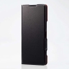 ELECOM ソフトレザーケース Xperia5&#8548;用 ウルトラスリムタイプ ブラック PM-X233PLFUBK