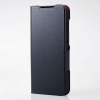 ELECOM ソフトレザーケース Galaxy S23 FE用 手帳型 ウルトラスリムタイプ ブラック PM-G236PLFUBK