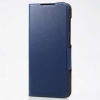 ELECOM ソフトレザーケース Galaxy A55 5G用 手帳型 ウルトラスリムタイプ ネイビー PM-G243PLFUNV