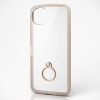 ELECOM ハイブリッドケース 《TOUGH SLIM LITE》 AQUOS wish4用 リング付 カフェオレ PM-S241TSLFCRBE