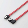 ELECOM SATAケーブル ストレート-右L型コネクタ 6Gb対応 ケーブル長0.5m ST6-05RL/ID