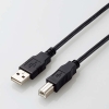 ELECOM USB2.0ケーブル StandardA-StandardB 長さ0.5m U2C-AB05BK/ID