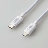 ELECOM USB2.0ケーブル TypeC-TypeC 長さ1.0m ホワイト U2C-CCPE10NWH