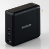 ELECOM ノートPC向けACアダプター USB PD対応 140W TypeC×2 USB-A×1 スイングプラグ ブラック ACDC-PD96140BK