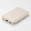 ELECOM モバイルバッテリー リチウムイオン電池 薄型 15W出力 5000mAh USB Type-C入出力1ポート USB-A出力1ポート &me グレージュ DE-C45-5000GB