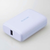 ELECOM モバイルバッテリー リチウムイオン電池 USB PD 20W 10000mAh USB Type-C入出力×1 USB-A出力×1 パープル DE-C46L-10000PU