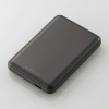 ELECOM モバイルバッテリー リチウムイオン電池 15W 5000mAh USB Type-C入出力×1 ダークグレー DE-C48-5000DGY