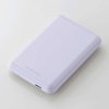 ELECOM モバイルバッテリー リチウムイオン電池 15W 5000mAh USB Type-C入出力×1 パープル DE-C48-5000PU