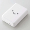 ELECOM モバイルバッテリー リチウムイオン電池 15W 10000mAh USB Type-C入出力×1 しろちゃん DE-C49-10000WF