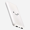 ELECOM モバイルバッテリー リチウムイオン電池 15W 10000mAh TypeC×1 USB-A×2 microB×1 しろちゃん DE-C66-10000WF
