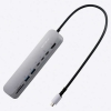 ELECOM Type-C ドッキングステーション アルミボディ 固定用スタンド付き USB-A×2 HDMI×1 TypeC×3 SD+microSDカードスロット シルバー DST-C22SV