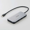 ELECOM Type-C ドッキングステーション USB PD対応 USB 10Gbps×3 HDMI×1 充電用TypeC×1 シルバー Type-C ドッキングステーション USB PD対応 USB 10Gbps×3 HDMI×1 充電用TypeC×1 シルバー DST-C26SV 画像1