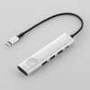 ELECOM Type-Cドッキングステーション 画面オンオフスイッチ付 USB PD対応 USB-A×3 TypeC×2 HDMI(4K60Hz) シルバー DST-S060BPSV