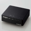 ELECOM Giga対応スイッチングHub 5ポート プラスチック筐体 電源外付モデル ブラック Giga対応スイッチングHub 5ポート プラスチック筐体 電源外付モデル ブラック EHC-G05PA4-B 画像1