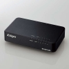 ELECOM Giga対応スイッチングHub 5ポート 磁石付き プラスチック筐体 電源内蔵モデル ブラック EHC-G05PN4-JB