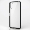 ELECOM ハイブリッドケース 《TOUGH SLIM LITE》 Xperia 10 VI用 フレームカラー 背面クリア ストラップシート付属 ブラック PM-X241TSLFCBK