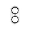 ELECOM カメラレンズ保護ガラスカバー 《&Me》 iPhone 16・16Plus用 グリッター仕様 シルバー PM-A24AFLLP5SVG
