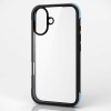 ELECOM ハイブリッドケース 《MUBRAIN》 iPhone16用 ブラック×クリアグリーン PM-A24AHVAIRBK2