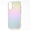 ELECOM ハイブリッドケース 《&me》 iPhone16用 オーロラ ストラップシート付 ホワイト PM-A24AHVCAWH