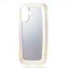 ELECOM ハイブリッドケース 《&me》 iPhone16用 &Me ぷっくりフレーム オーロラホワイトフレーム×ミラー ハイブリッドケース 《&me》 iPhone16用 &Me ぷっくりフレーム オーロラホワイトフレーム×ミラー PM-A24AHVPMAWH 画像1