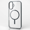 ELECOM ハイブリッドケース 《MAGKEEP》 iPhone16用 フレームカラー チャコールグレー PM-A24AMAG03GY