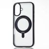 ELECOM ハイブリッドケース 《MAGKEEP》 iPhone16用 スタンド機能付 ブラック PM-A24AMAGSTBK