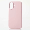 ELECOM ハイブリッドシリコンケース 《&me》 iPhone16用 ショルダーストラップ付 ダスティピンク PM-A24ASCSHPN