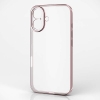 ELECOM ソフトケース iPhone16用 メタリック加工 メタリックピンク PM-A24AUCTMKPN