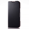 ELECOM ソフトレザーケース iPhone16Plus用 手帳型 薄型 磁石付 ブラック ソフトレザーケース iPhone16Plus用 手帳型 薄型 磁石付 ブラック PM-A24BPLFUBK 画像1