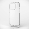 ELECOM ハイブリッドケース iPhone16Pro用 ストラップホール付 クリア PM-A24CHVCKSHCR