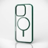 ELECOM ハイブリッドケース 《MAGKEEP》 iPhone16Pro用 フレームカラー ディープグリーン PM-A24CMAG03GN