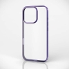 ELECOM iPhone 16 Pro ソフトケース サイドメッキ メタリックヴァイオレット PM-A24CUCTMPU