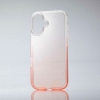ELECOM iPhone 16 ソフトケース グラデーションカラー グリッター Meliano ピーチ PM-A24AUCWCGPND