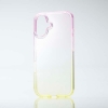 ELECOM iPhone 16 ソフトケース グラデーションカラー Meliano ピーチ×ミモザ PM-A24AUCWCPNYL