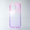 ELECOM iPhone 16 Pro ソフトケース グラデーションカラー Meliano サクラ×ラベンダー PM-A24CUCWCPNPU