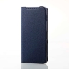 ELECOM AQUOS sense9(SH-53E) レザーケース 手帳型 UltraSlim Flowers 薄型 超軽量 磁石付き ネイビー PM-S244PLFUJNV