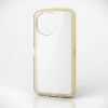 ELECOM AQUOS sense9(SH-53E) ハイブリッドケース TOUGH SLIM LITE キャンディフレームカラー 背面クリア ストラップシート付属 クリアイエロー PM-S244TSLAFCYL