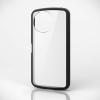 ELECOM AQUOS sense9(SH-53E) ハイブリッドケース TOUGH SLIM LITE フレームカラー 背面クリア ブラック PM-S244TSLFCBK
