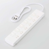 ELECOM クリップタップ 雷サージ付 ホコリシャッター付 3個口 スイングプラグ 5.0m ブラック T-KF07M-2610WH