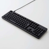ELECOM メカニカルキーボード Leggero 有線 USB Type-C着脱式 フルサイズ 茶軸 ブラック TK-MC50UKTBK