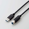 ELECOM USB3.0ケーブル A-Bタイプ 仕様固定 1.5m ブラック USB3-AB15BK/ID