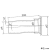 パナソニック 配管穴用パイプ 適合コアドリル径φ70mm 長さ200mm アイボリー 配管穴用パイプ 適合コアドリル径φ70mm 長さ200mm アイボリー CZ-HAP2-C 画像2