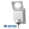 OPTEX LEDセンサーライト ON/OFFタイプ シルバー 1灯型 昼光色 5700K 750lm 防水IP45 LA-13(S)