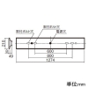 パナソニック 【受注生産品】一体型LEDベースライト ≪リベコム iDシリーズ≫ 40形 埋込型 下面開放型 W190 一般タイプ 4000lmタイプ FLR40形器具×2灯節電タイプ 連続調光型調光タイプ(ライコン別売) 電球色 【受注生産品】一体型LEDベースライト ≪リベコム iDシリーズ≫ 40形 埋込型 下面開放型 W190 一般タイプ 4000lmタイプ FLR40形器具×2灯節電タイプ 連続調光型調光タイプ(ライコン別売) 電球色 XLX440RELPRS9 画像2
