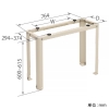 日晴金属 伸縮フレーム架台 《クーラーキヤッチャー&reg;》 平地置用 高さ600mmタイプ 使用荷重80kg 高耐食鋼板+粉体塗装 伸縮フレーム架台 《クーラーキヤッチャー&reg;》 平地置用 高さ600mmタイプ 使用荷重80kg 高耐食鋼板+粉体塗装 C-NXS6 画像3