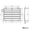 高須産業 φ100mmパイプ用ファン 格子パネルタイプ専用フィルター PFS1-100AF用 φ100mmパイプ用ファン 格子パネルタイプ専用フィルター PFS1-100AF用 F-100PFS1 画像2