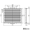 高須産業 φ100mmパイプ用ファン 格子パネルタイプ専用フィルター PFS2-100AF用 φ100mmパイプ用ファン 格子パネルタイプ専用フィルター PFS2-100AF用 F-100PFS2 画像2