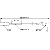高須産業 電源コードプラグ パイプ用ファン部材 全長80cm 棒端子付 電源コードプラグ パイプ用ファン部材 全長80cm 棒端子付 PF-YP-08 画像2