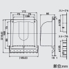 高須産業 パイプフード 給気・排気兼用 樹脂製(耐候性樹脂) 適合パイプφ100mm 水切り板付 ブラック パイプフード 給気・排気兼用 樹脂製(耐候性樹脂) 適合パイプφ100mm 水切り板付 ブラック WP-100K 画像2