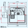 高須産業 浴室用循環型天井換気扇 サイクルファン 24時間換気対応 強弱風量切替 循環・排気式 パイプ径φ100mm 開口寸法260〜280mm角 電源コード1m付 浴室用循環型天井換気扇 サイクルファン 24時間換気対応 強弱風量切替 循環・排気式 パイプ径φ100mm 開口寸法260〜280mm角 電源コード1m付 TK-265AT 画像3